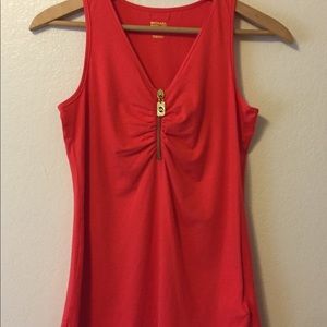 NWOT Michael Kors Orange Top size S